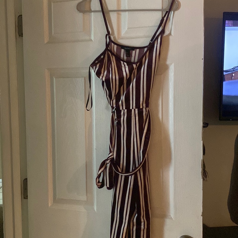 Spaghetti strap jumpsuit in a large.